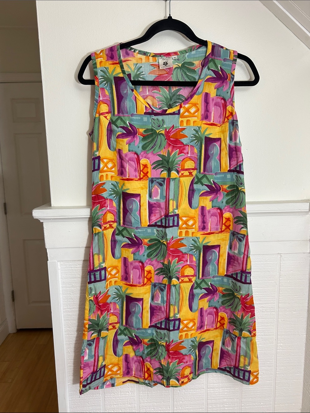 Max Mehra Colorful Rayon Summer Mini Dress size Small
